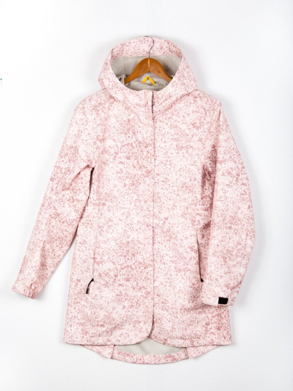 Lole Gale Rain Jacket Waterproof Pink Speckled Print Mid-Length Size S
